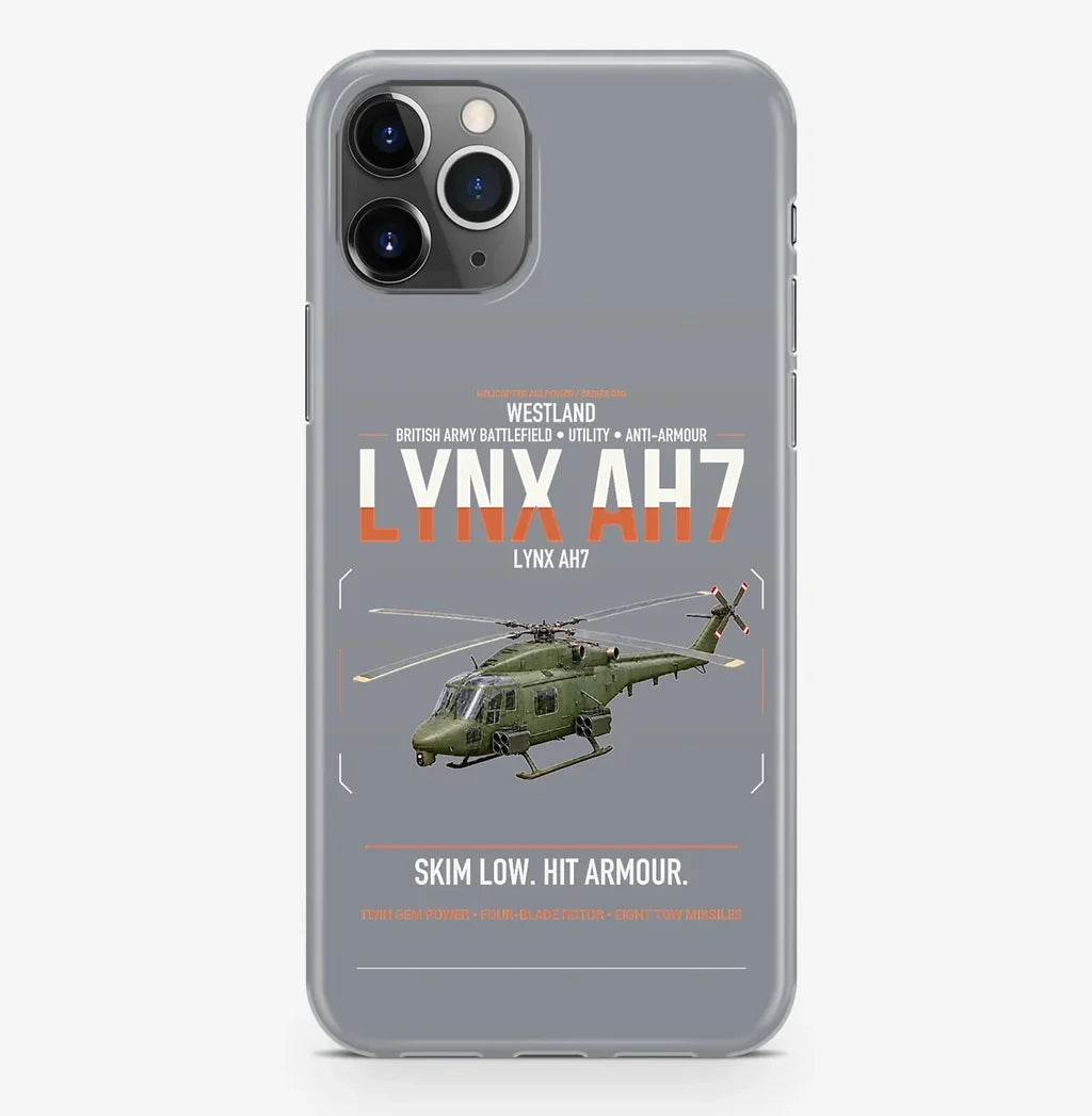 Westland Lynx AH7 design on gray magsafe iphone case, for iPhone Pro Max