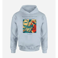 Thumbnail for VINTAGE G4423 - The Grandmother's First Flight - Premium Hoodie design on lightblue premium