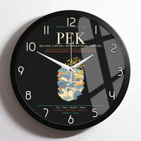 Thumbnail for Beijing Capital International Airport PEK Wall-Clock Framed - Black