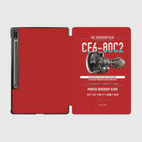 Thumbnail for CF6-80C2 design on red samsung tablet tablet case