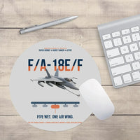 Thumbnail for F A-18E F Buddy Tanker design on light gray round mouse pad