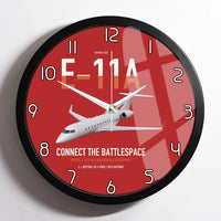 Thumbnail for E-11A BACN design on red framed wall clock