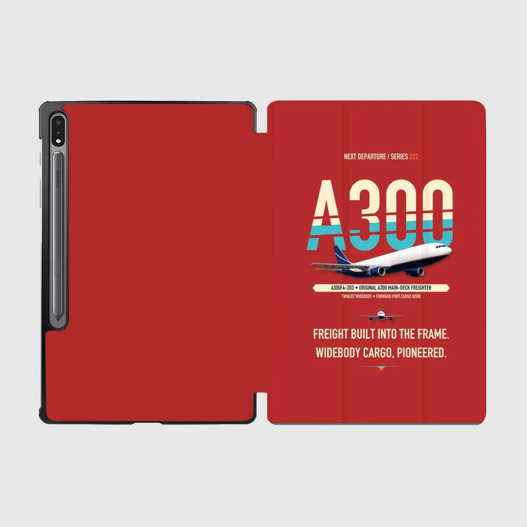 Airbus A300F4-203 design on red samsung tablet tablet case