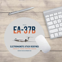 Thumbnail for EA-37B Compass Call design on light gray round mouse pad