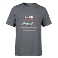 Thumbnail for E-4B Nightwatch design on gray double-side t-shirt, single-side print