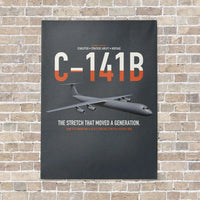 Thumbnail for C-141B Starlifter vertical canvas print - no frame - gray background
