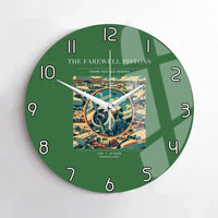 Thumbnail for VINTAGE G4131 - The Farewell Pistons - Designed Wall Clocks design on green no-frame