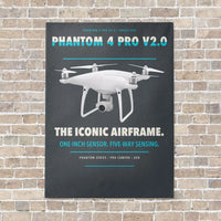 Thumbnail for DJI Phantom 4 Pro V2.0 vertical canvas print - no frame - gray background