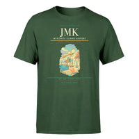 Thumbnail for Mykonos Island Airport (JMK) T-Shirt single-side front print in Dark Green | mykonos-island-airport-jmk-double-side-t-shirt