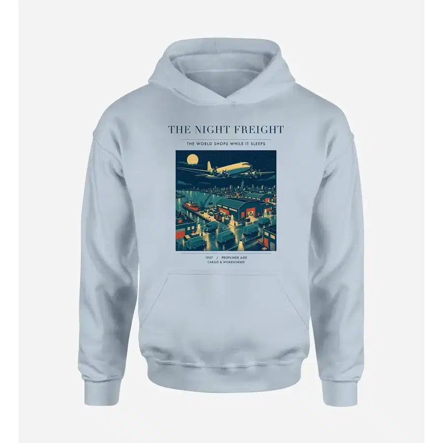 VINTAGE G4111 - The Night Freight - Premium Hoodie design on lightblue premium