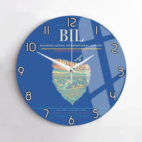 Thumbnail for Billings Logan International Airport BIL Wall-Clock No-Frame - Blue