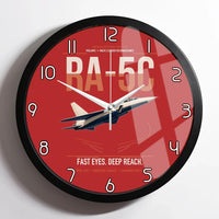 Thumbnail for RA-5C Vigilante design on red framed wall clock