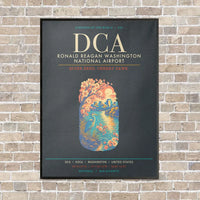 Thumbnail for Ronald Reagan Washington National Airport DCA - Canvas Framed - Gray