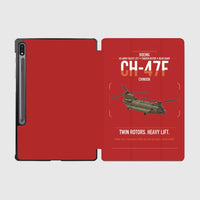 Thumbnail for Boeing CH-47F Chinook design on red samsung tablet tablet case