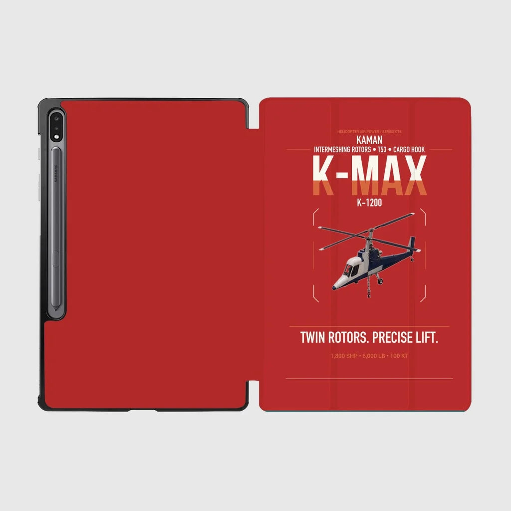 Kaman K-1200 K-MAX design on red samsung tablet tablet case