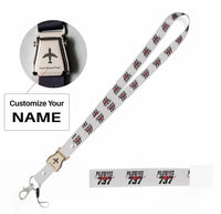 Thumbnail for Amazing Piloteyes737 seat belt lanyard - white with name