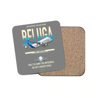 Thumbnail for Airbus BelugaXL / A330-743L design on gray 1 piece coaster