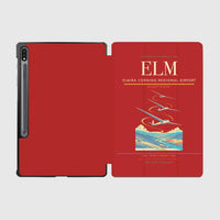 Thumbnail for Elmira Corning Regional Airport (ELM) design on red samsung tablet tablet case