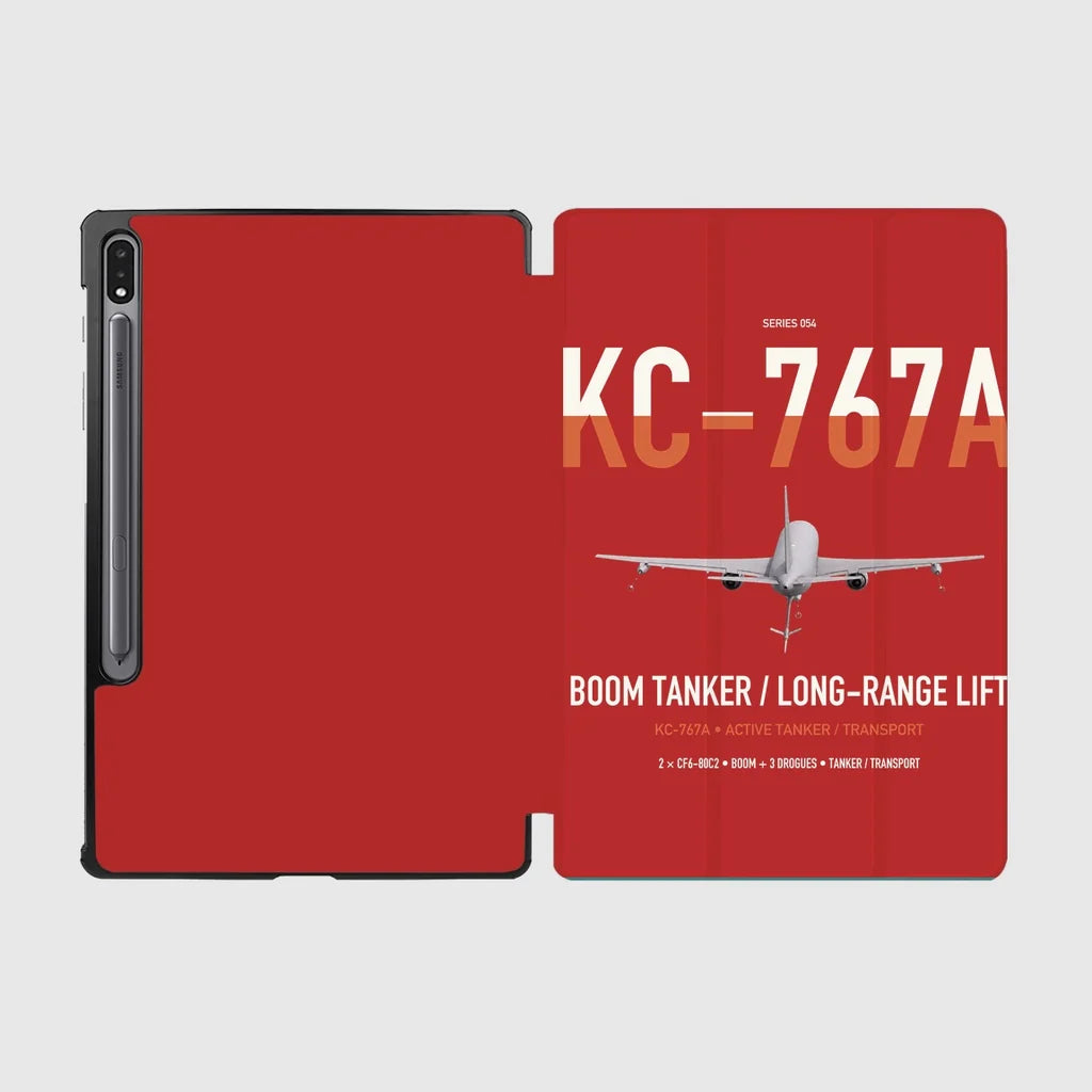 Boeing KC-767A design on red samsung tablet tablet case