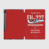 Thumbnail for Fairchild Hiller FH-227B design on red samsung tablet tablet case