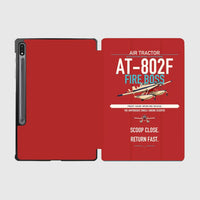 Thumbnail for Air Tractor AT-802F Fire Boss design on red samsung tablet tablet case