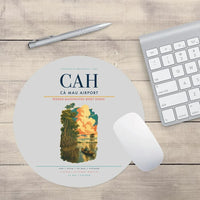 Thumbnail for Cà Mau Airport (CAH) design on light gray round mouse pad