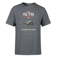 Thumbnail for Leonardo TH-73A Thrasher design on gray t-shirt, single-side print