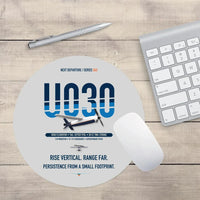 Thumbnail for Airbus U030 Flexrotor design on light gray round mouse pad