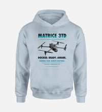 Thumbnail for DJI Matrice 3TD design on light blue hoodie single side