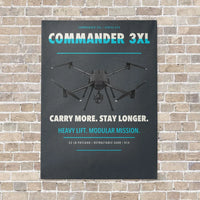 Thumbnail for Draganfly Commander 3XL vertical canvas print - no frame - gray background