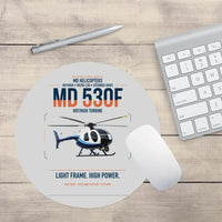 Thumbnail for MD Helicopters MD 530F design on light gray round mouse pad