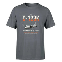 Thumbnail for C-123K Provider design on gray double-side t-shirt, single-side print