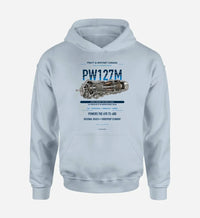 Thumbnail for PW127M design on light blue hoodie single side