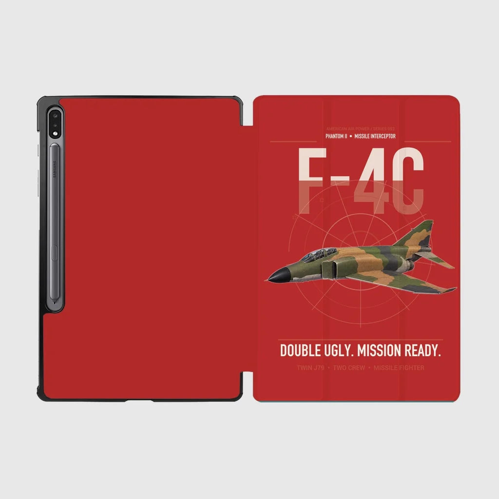 F-4C Phantom II design on red samsung tablet tablet case