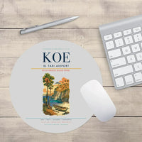 Thumbnail for El Tari Airport (KOE) design on light gray round mouse pad
