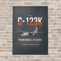 Thumbnail for C-123K Provider vertical canvas print - no frame - gray background