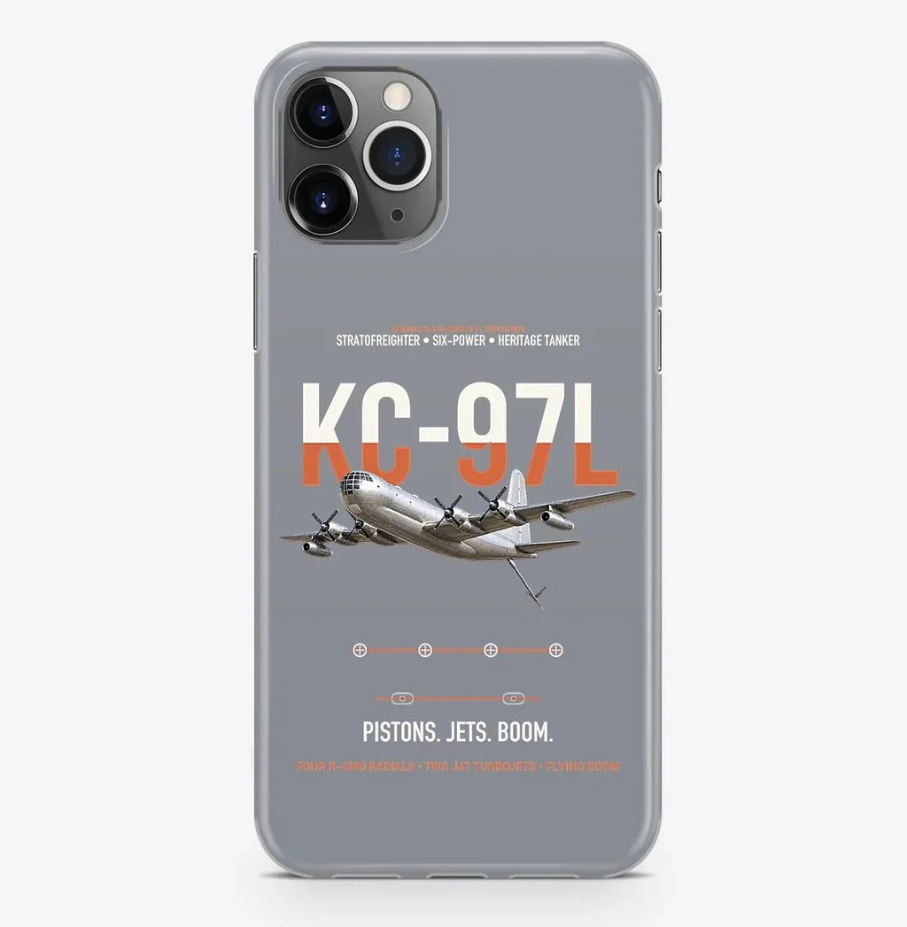 KC-97L STRATOFREIGHTER design on gray magsafe iphone case, for iPhone Pro Max