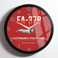 Thumbnail for EA-37B Compass Call design on red framed wall clock