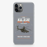 Thumbnail for Boeing AH-64E Apache Guardian design on gray magsafe iphone case, for iPhone Pro Max