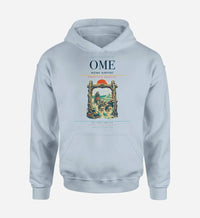 Thumbnail for Nome Airport (OME) design on light blue hoodie single-side print