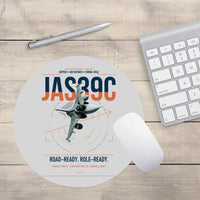 Thumbnail for Saab JAS 39C Gripen design on light gray round mouse pad