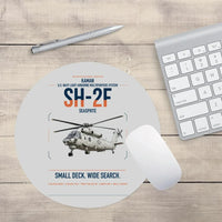 Thumbnail for Kaman SH-2F Seasprite design on light gray round mouse pad
