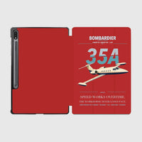 Thumbnail for Bombardier Learjet 35A design on red samsung tablet tablet case