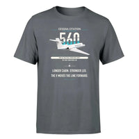 Thumbnail for Cessna Citation 560 - Citation V design on gray double-side t-shirt, single-side print