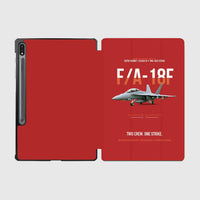 Thumbnail for F-A-18F Super Hornet Block III Two Crew One Strike design on red samsung tablet tablet case