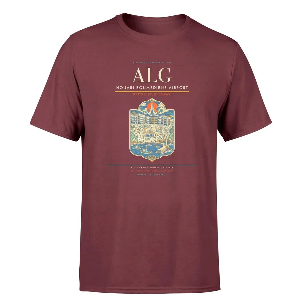 Algiers Airport (ALG) Premium T-Shirt Dark Red