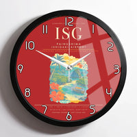 Thumbnail for Painushima Ishigaki Airport ISG Wall-Clock Framed - Red