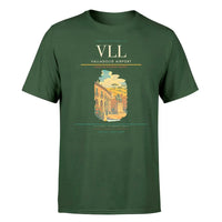 Thumbnail for Valladolid Airport (VLL) T-Shirt single-side front print in Dark Green | valladolid-airport-vll-double-side-t-shirt
