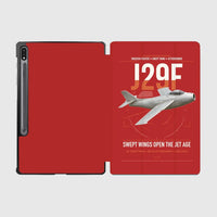Thumbnail for Saab J 29F Tunnan design on red samsung tablet tablet case