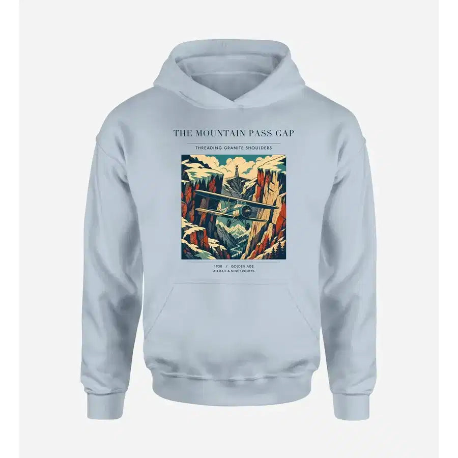 VINTAGE G4253 - The Mountain Pass Gap - Premium Hoodie design on lightblue premium